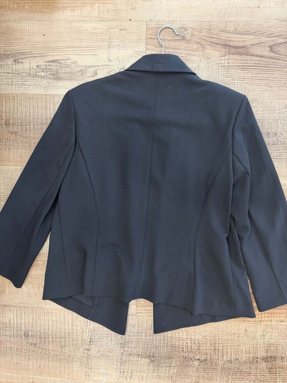 Anne Klein Black Open Front Shawl Collar Blazer Jacket - Picture 4 of 4